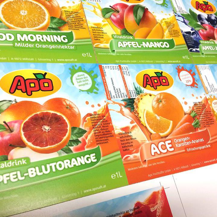 APO Saft Millstatt - Re-Design aller Produkte